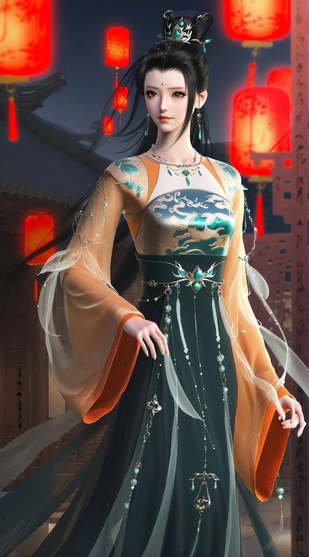 ai character: ￼ jujutsu Kaisen background