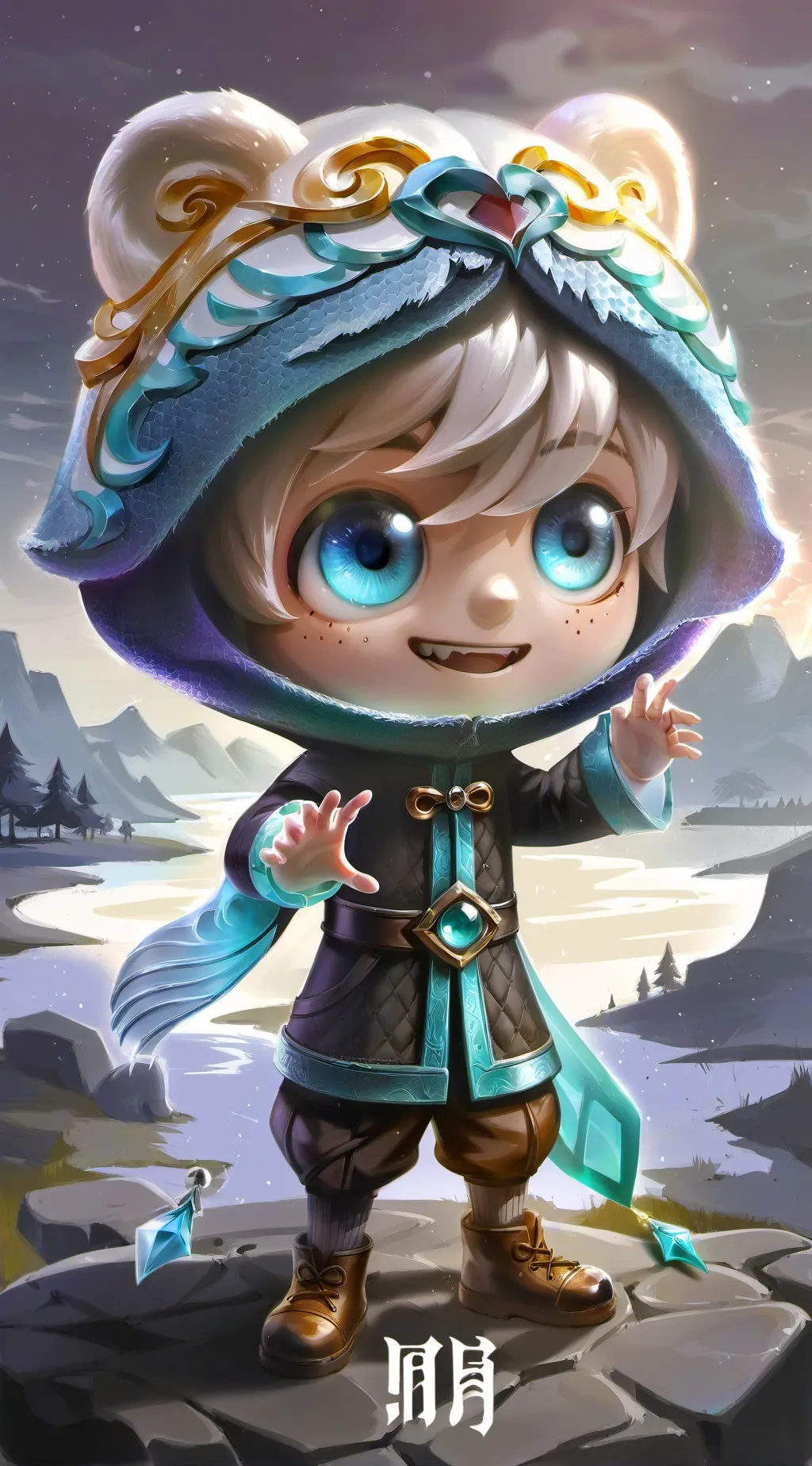 ai character: Baby Anime background