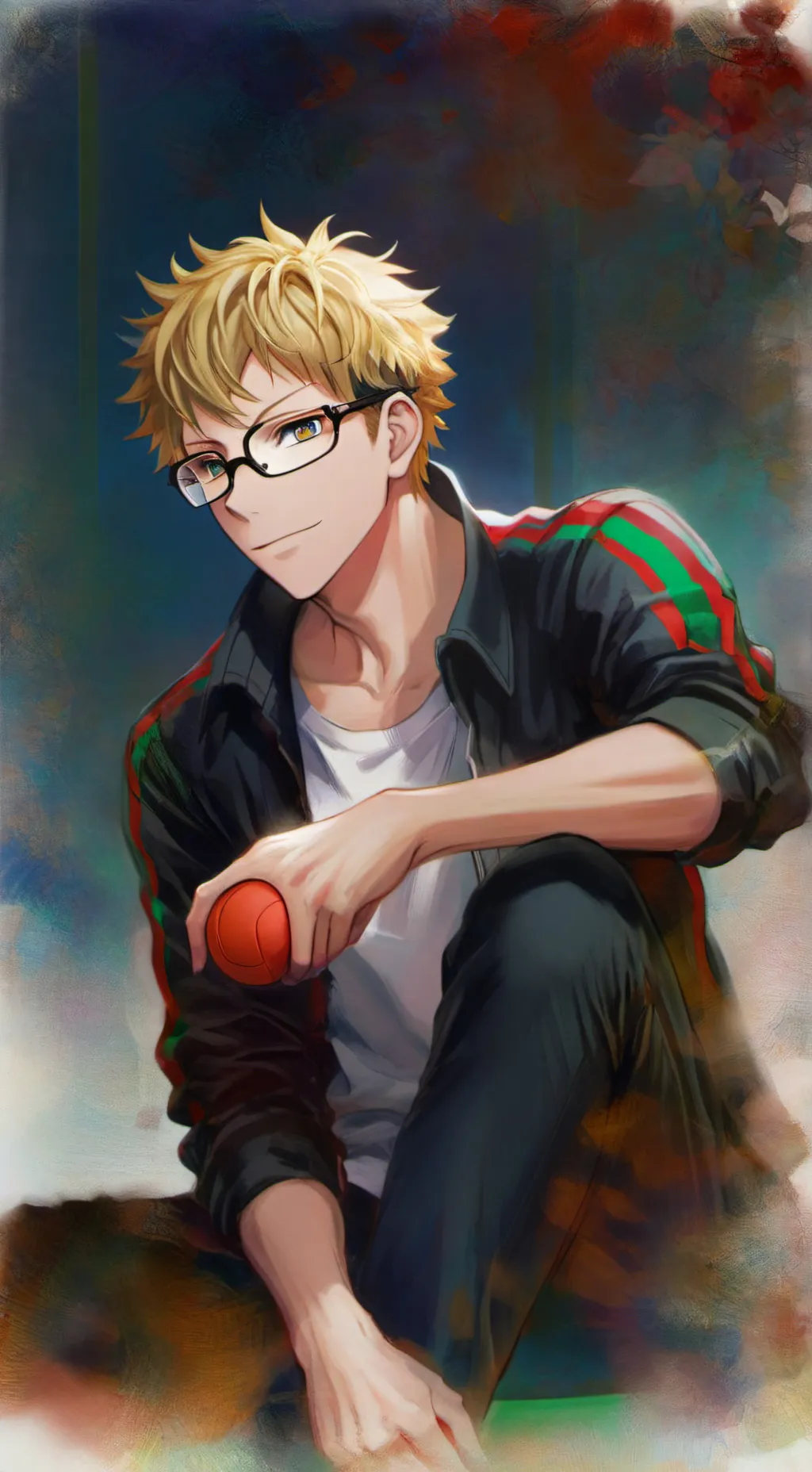 ai character: kei tsukishima💛 background