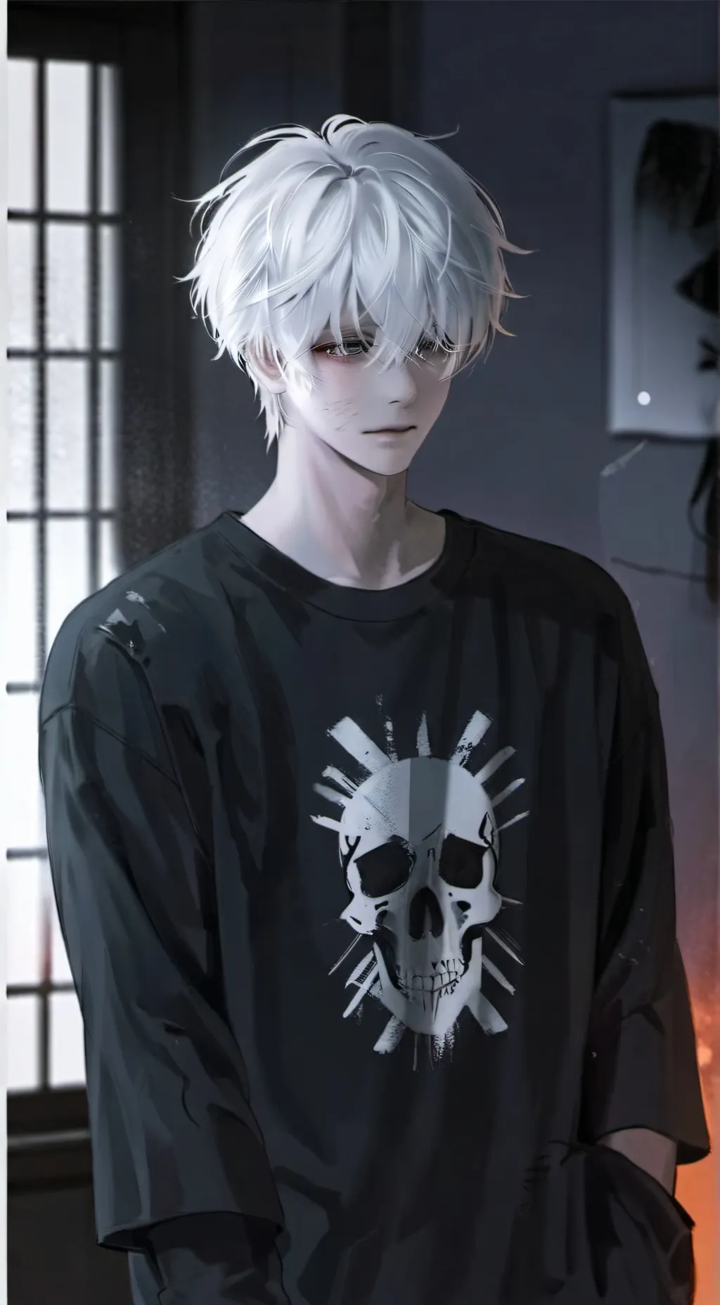 ai character: ¿DAMIÁN? background