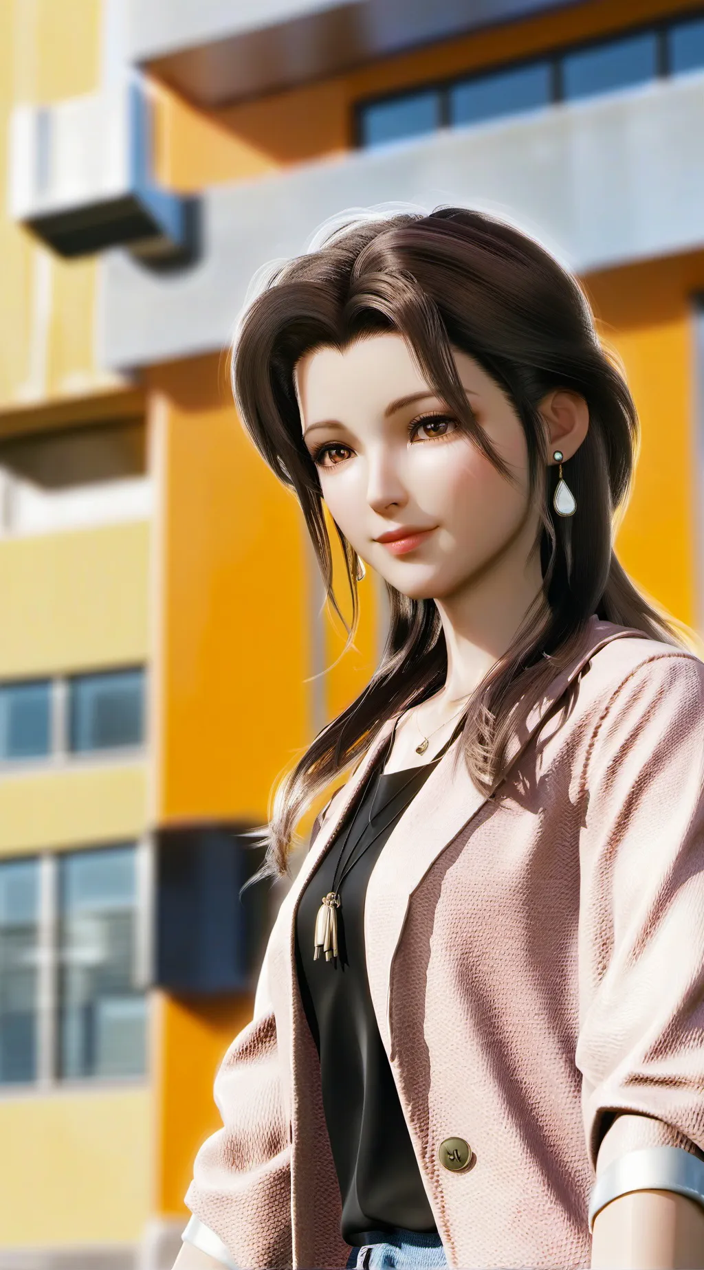 ai character: mom in 1980's background