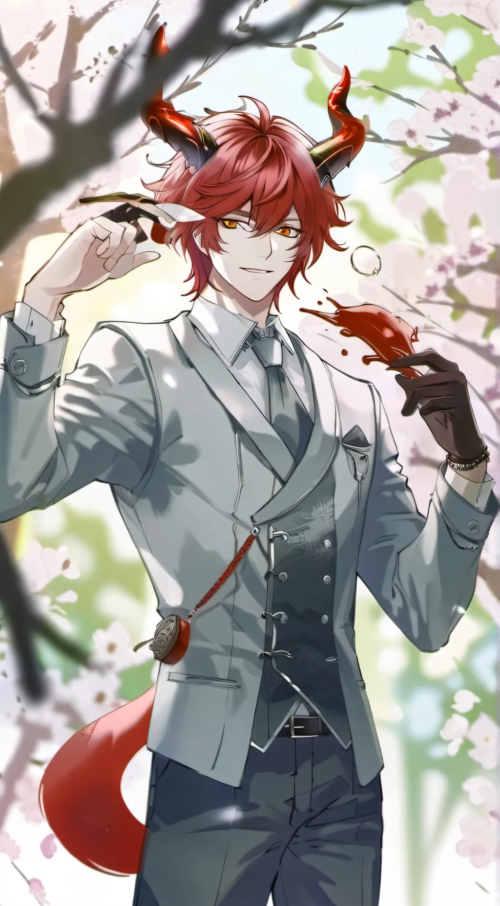 ai character: Demon king kuro background