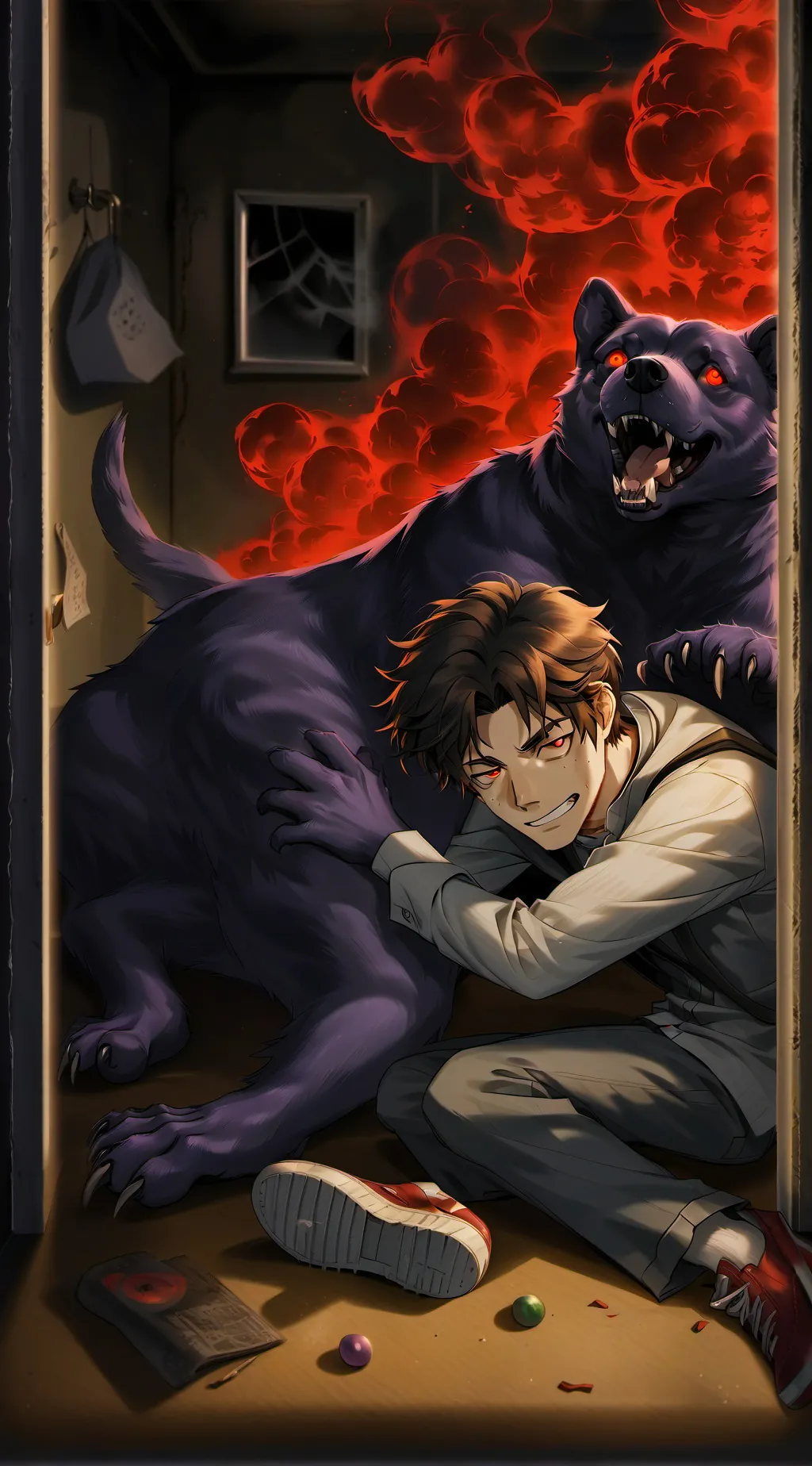 ai character: poppy playtime  background