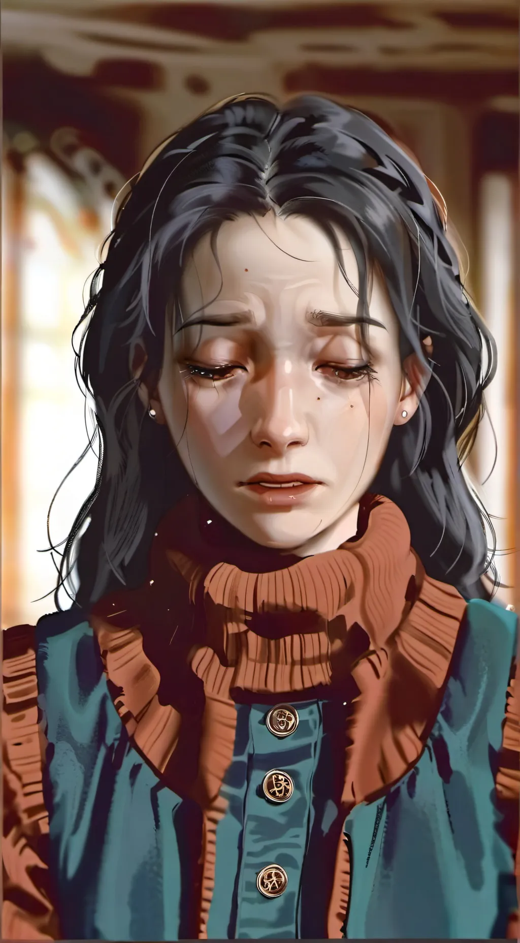 ai character: tummy ache background