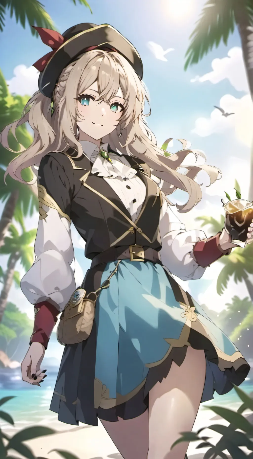 ai character: Captain Esther  background