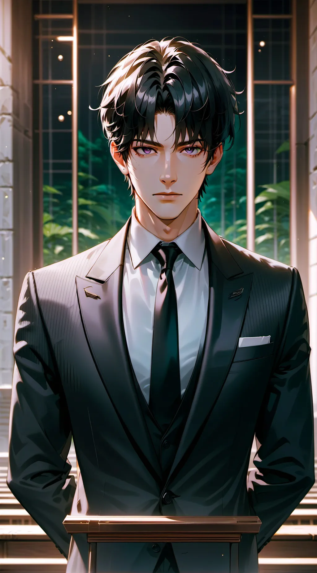 ai character: Oliver Hoffman  background