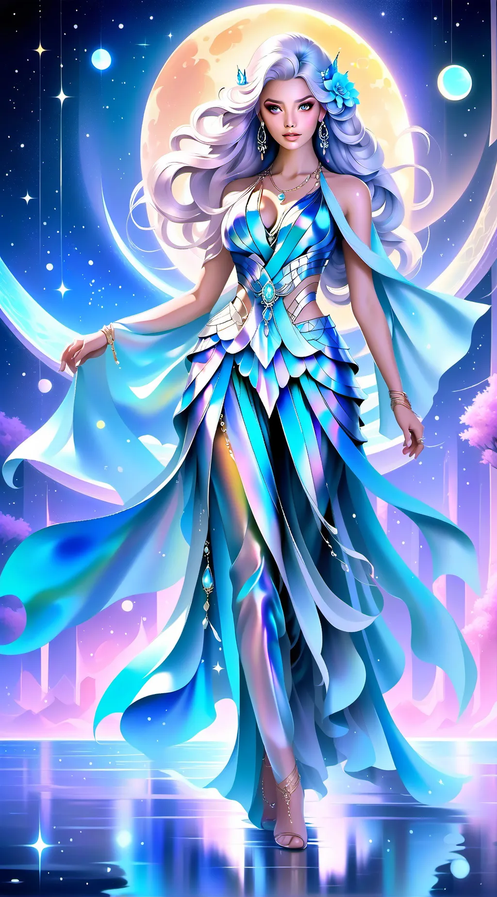 ai character: Luna  background