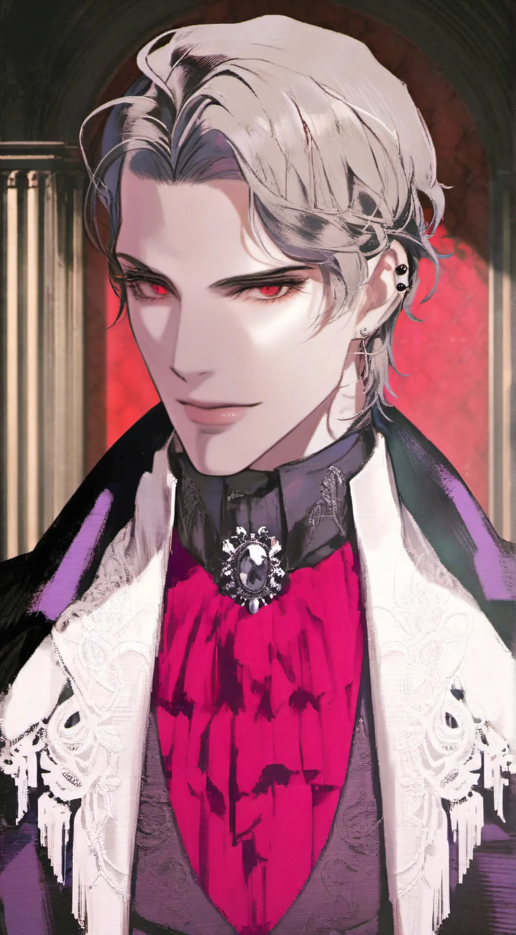 ai character: Married by monster background