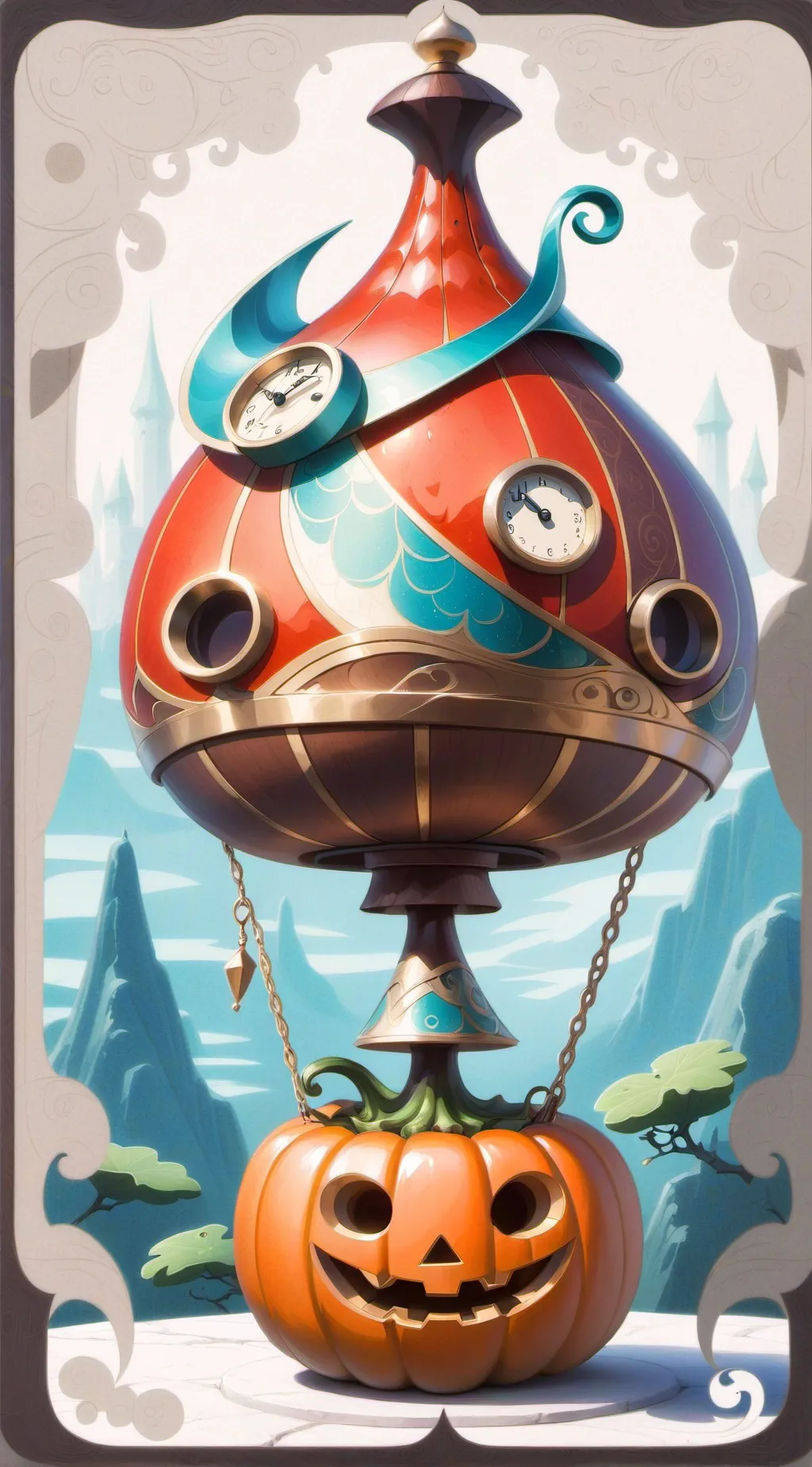 ai character: Gourdy background