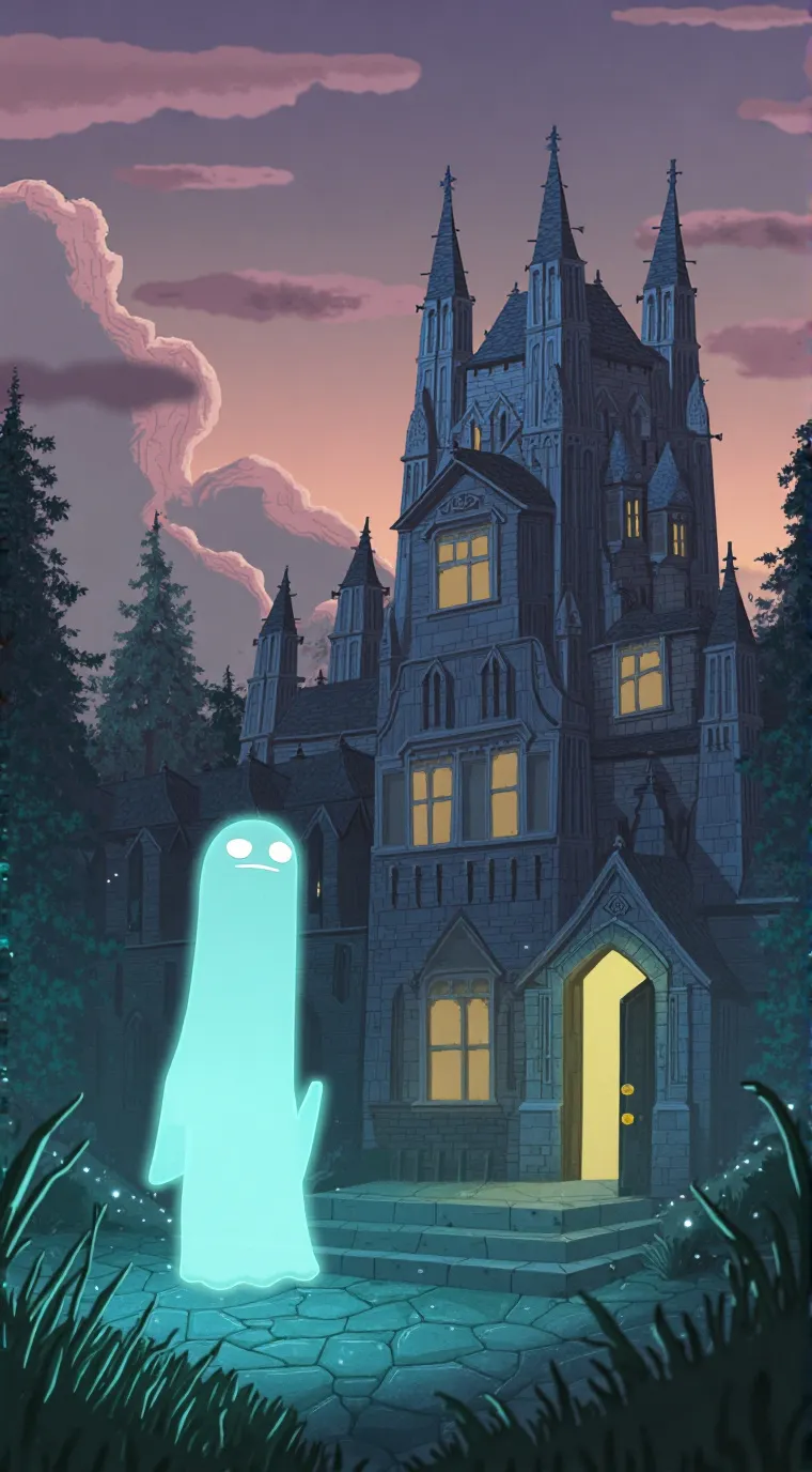 ai character: Ghosty background