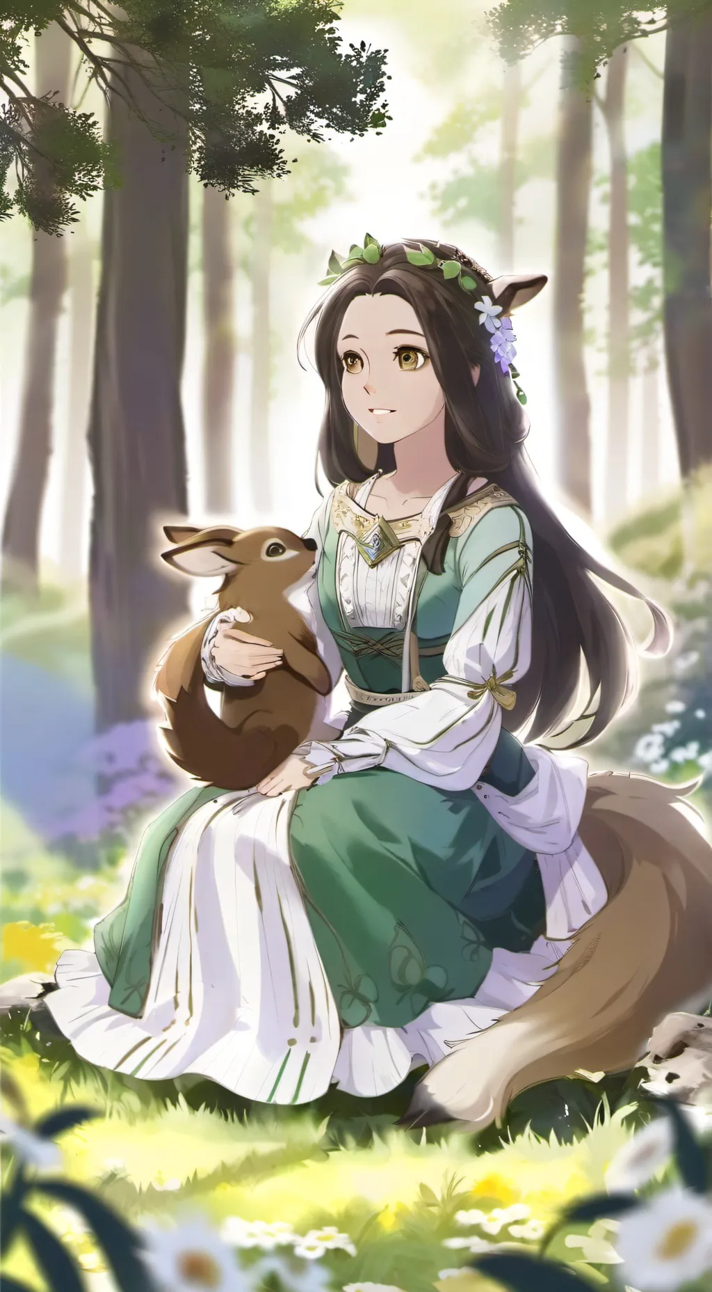 ai character: Emily the furry  background