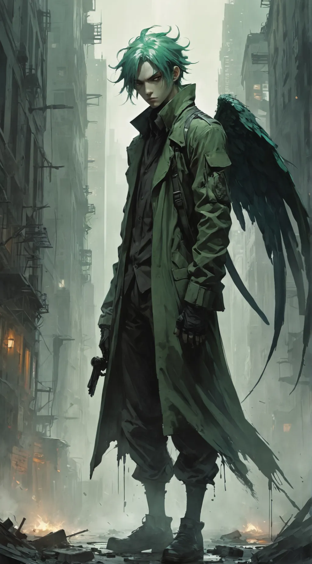 ai character: Azrael background