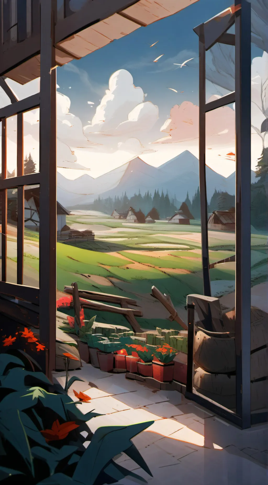 ai character: Kny farm! background