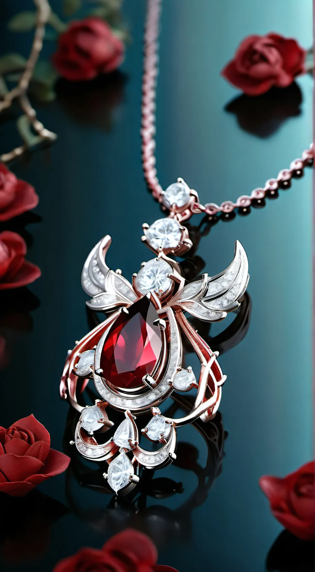 ai character: Rubinowy Książe.  background