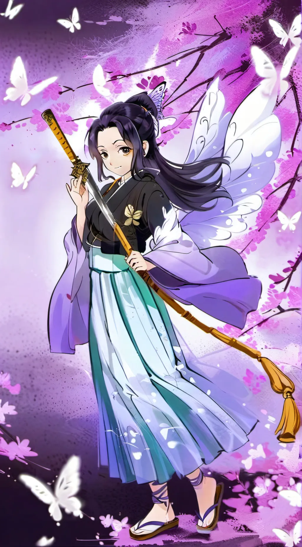 ai character: Shinobu Kocho background