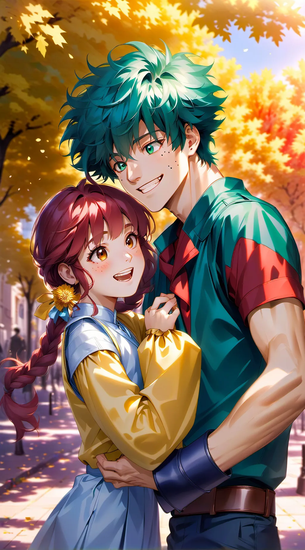 ai character: mha fun day! background