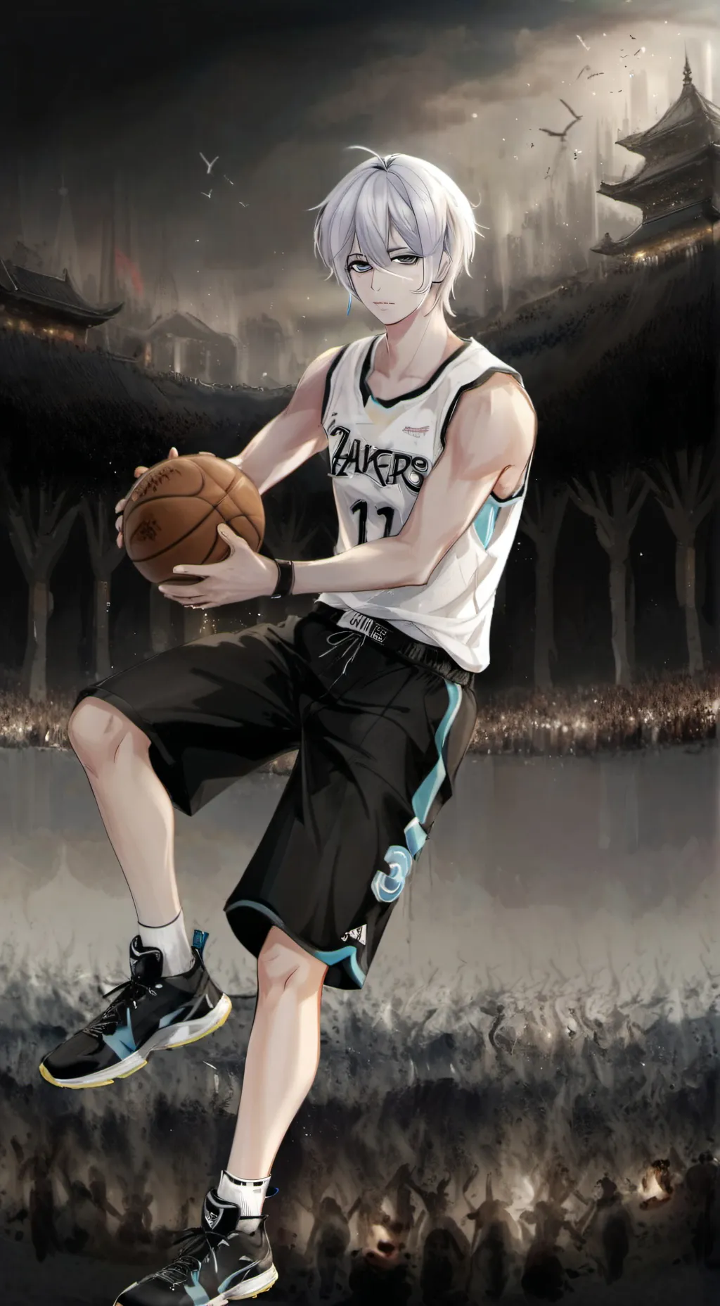 ai character: Justin  background