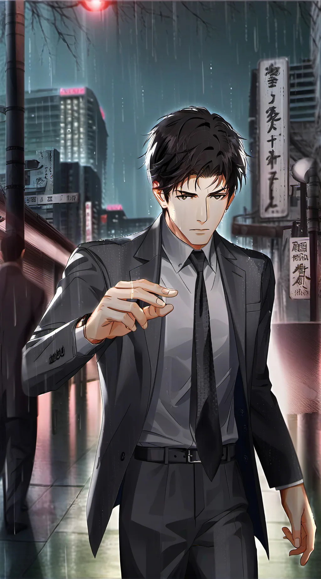 ai character: MHA caught  background