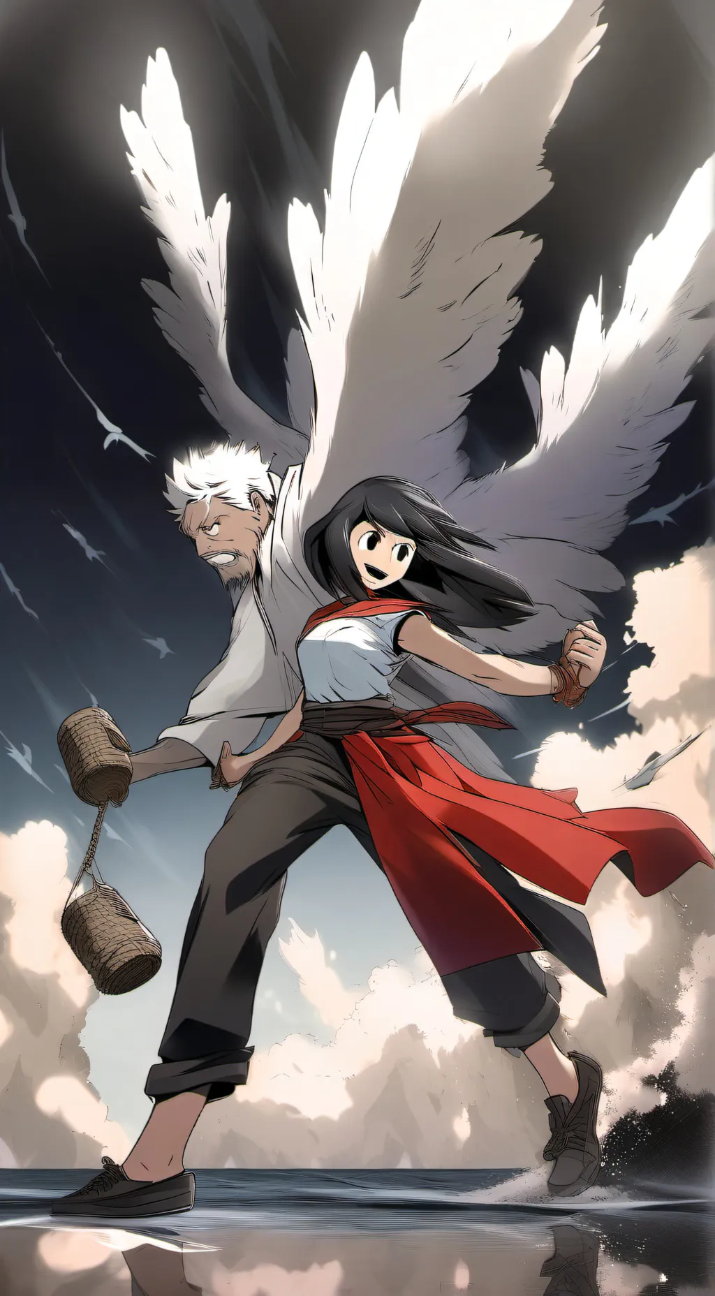 ai character: sprunki cuphead oc background