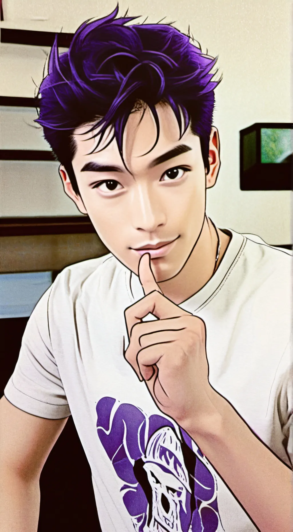 ai character: Thanos background