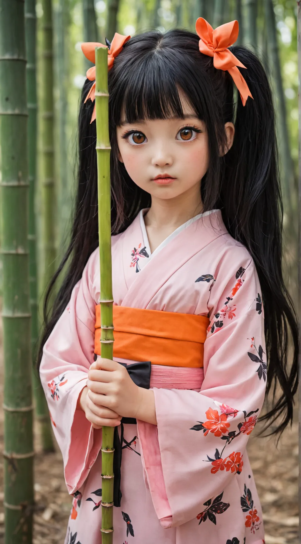 ai character: Nezuko background