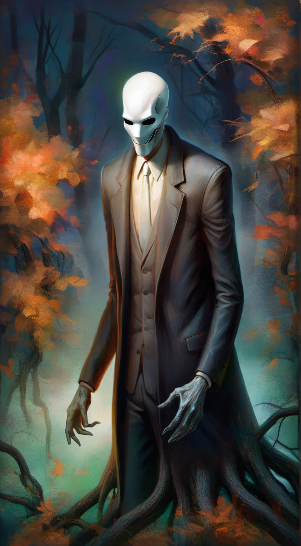 ai character: slenderman background