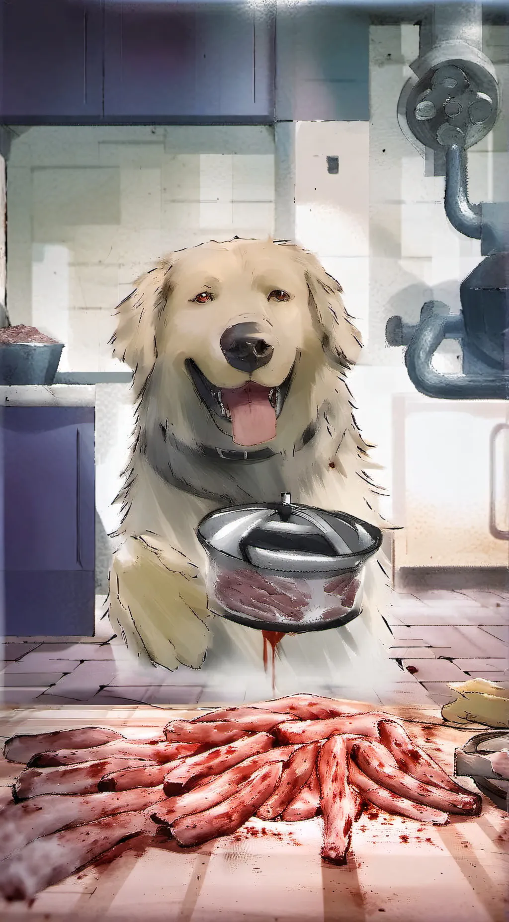 ai character: Meat Ball Eater 3 background