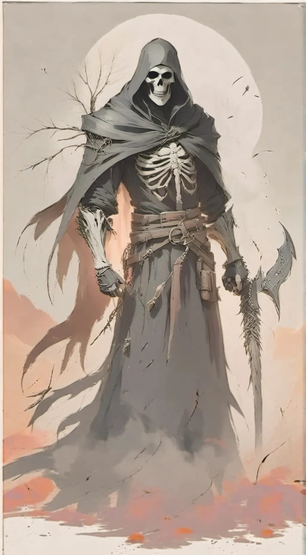 ai character: the grim reaper ☠️ background
