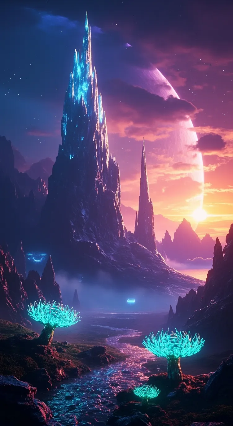 ai character: A wonderland background