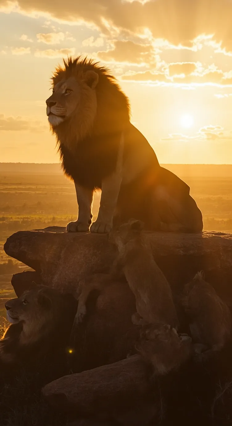 ai character: Lion Pride background