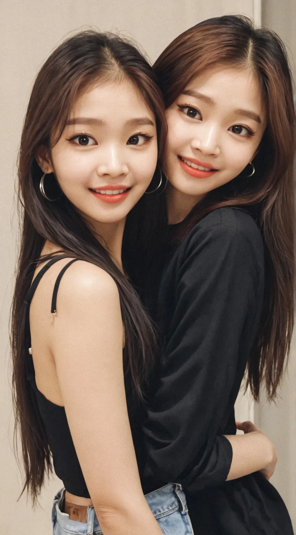 ai character: lisa and Jennie background