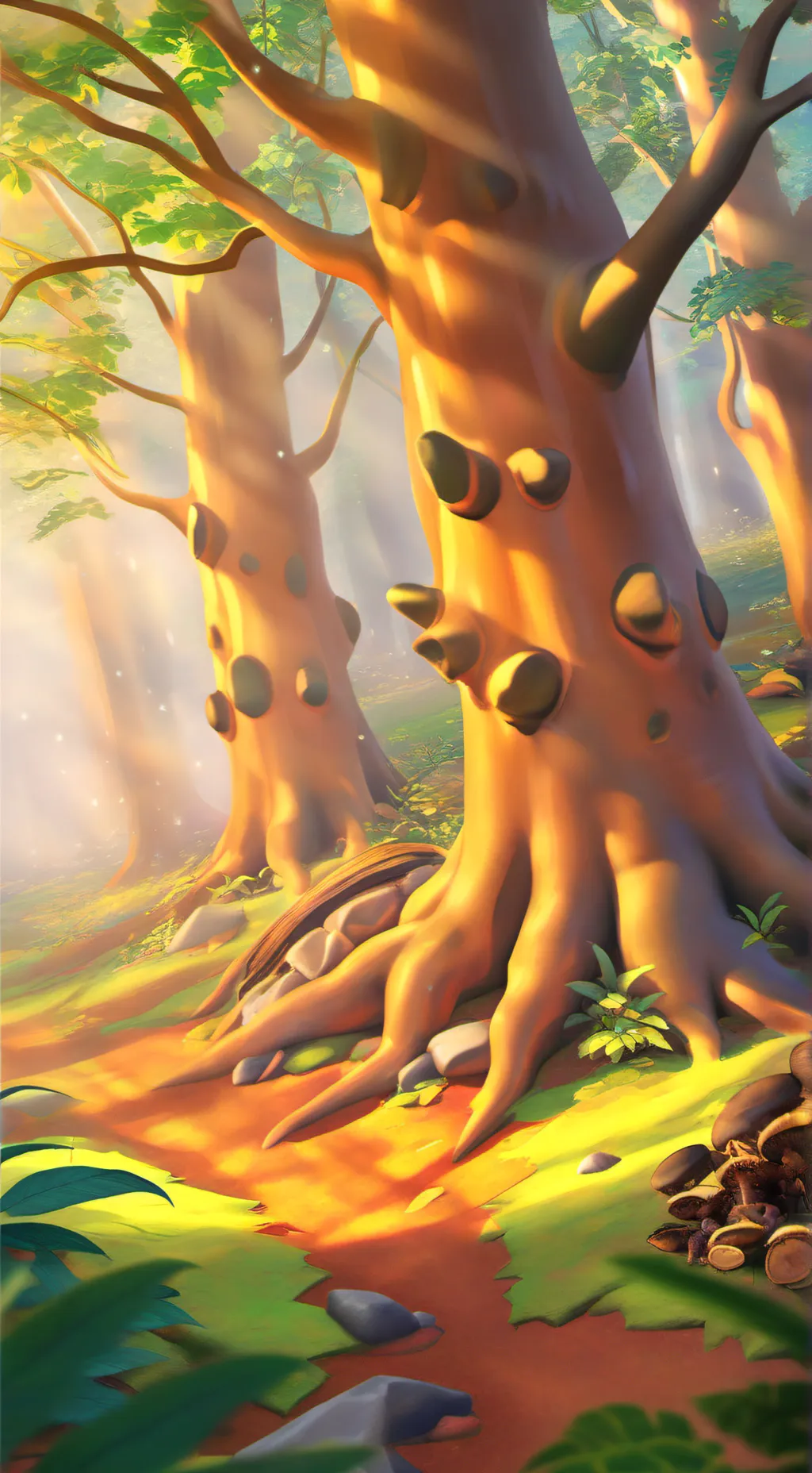 ai character: battlefield background