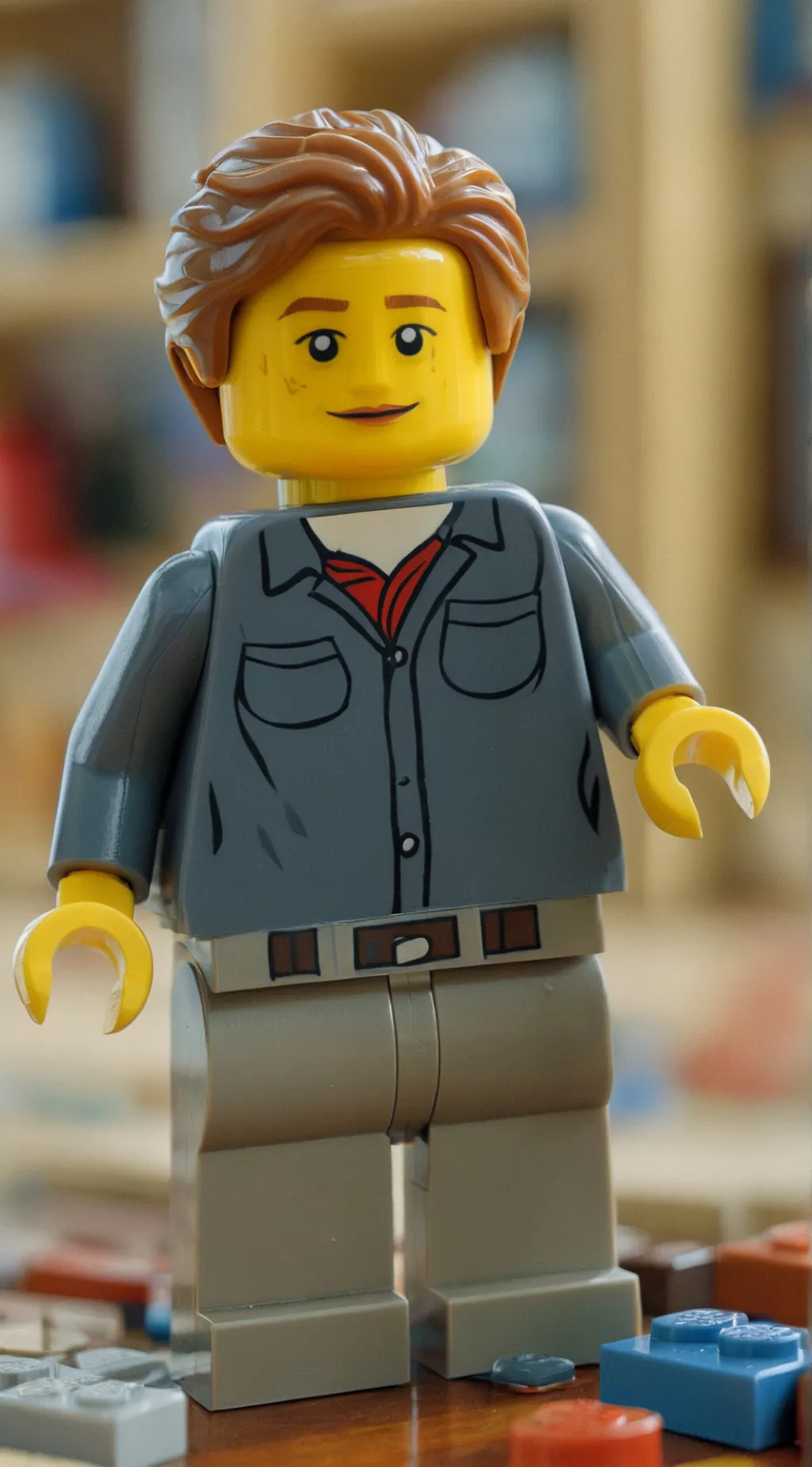 ai character: Lego background