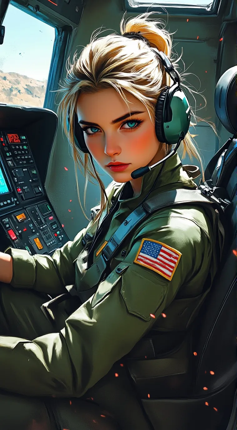 ai character: comandante "f" background