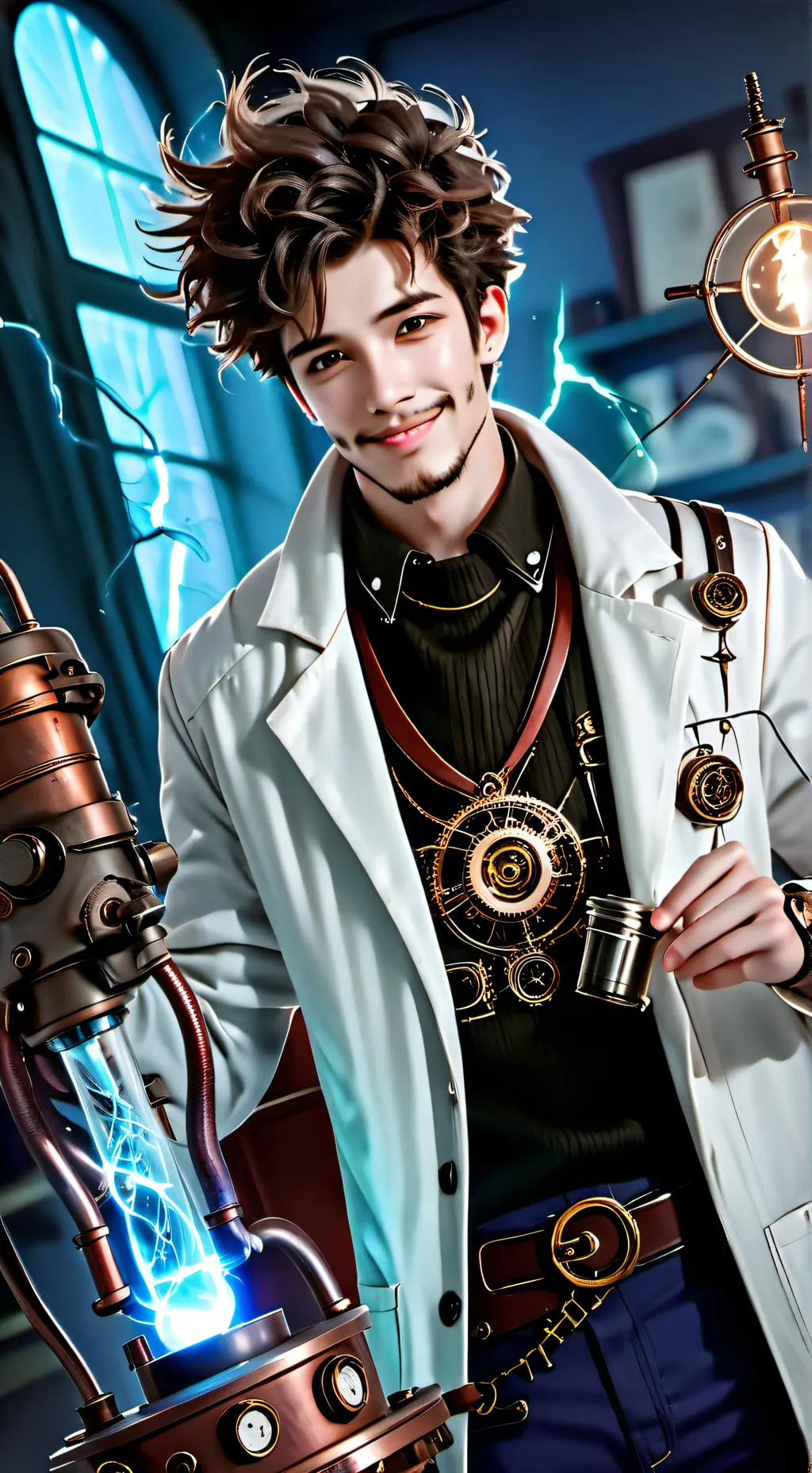 ai character: Dr. Zephyr Stormforge background