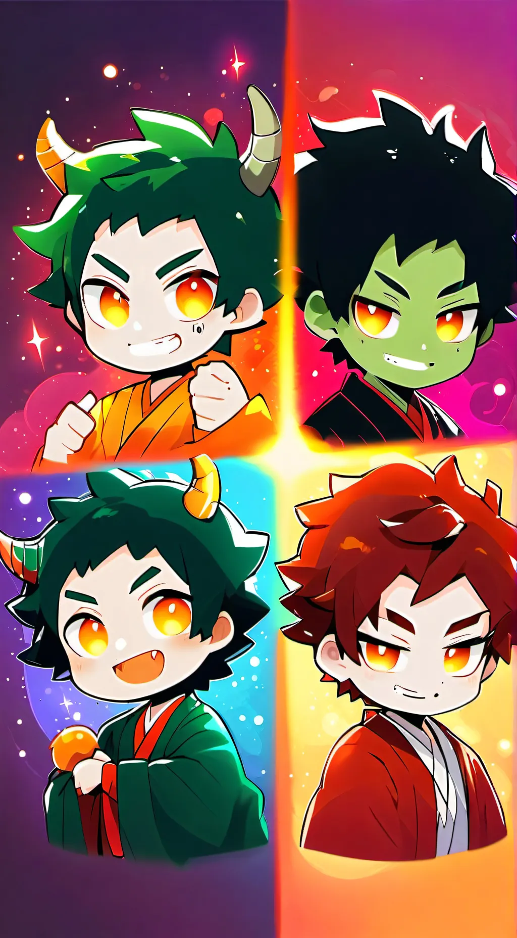 ai character: 4 demons background