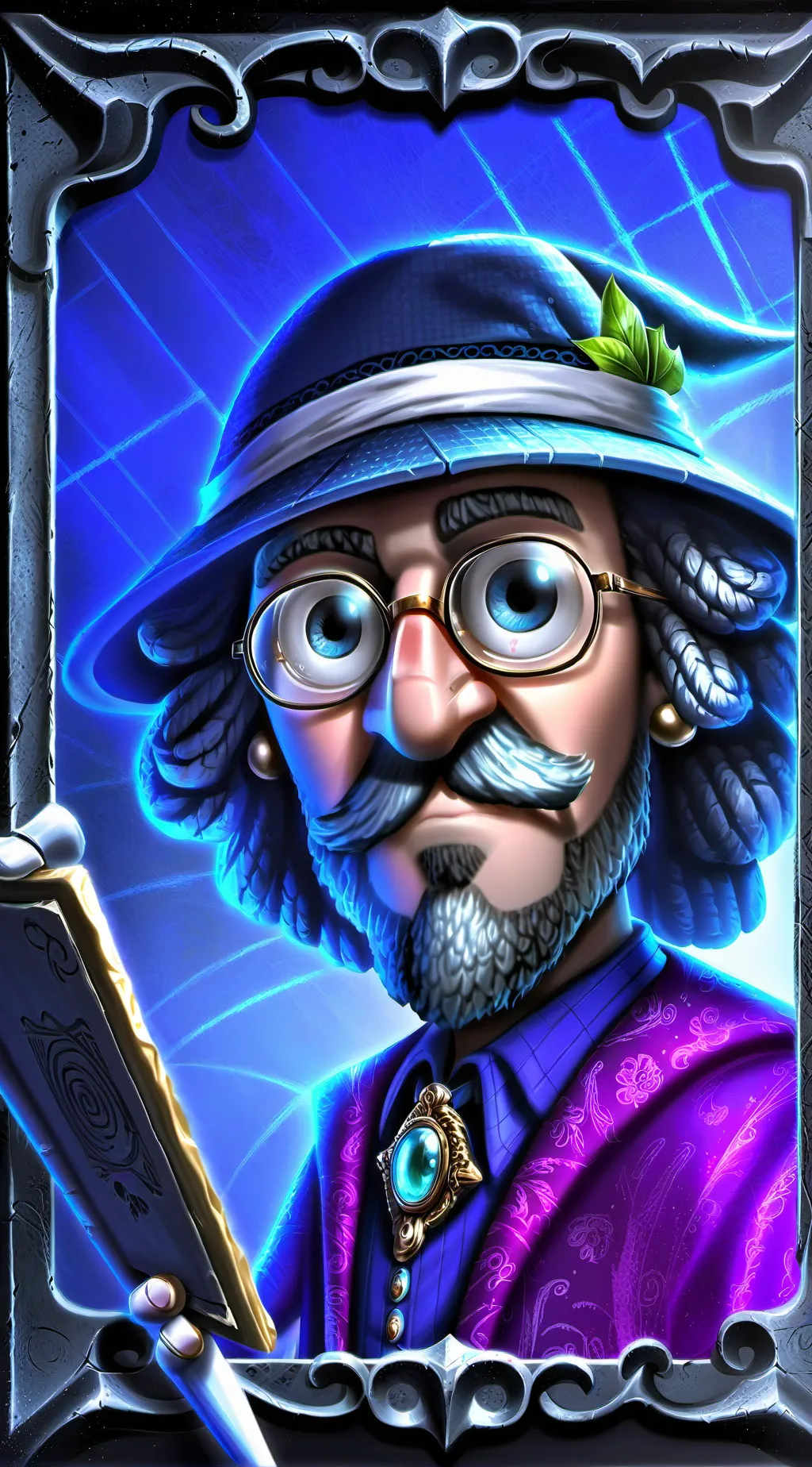 ai character: Dr.Memeroaster3000 background