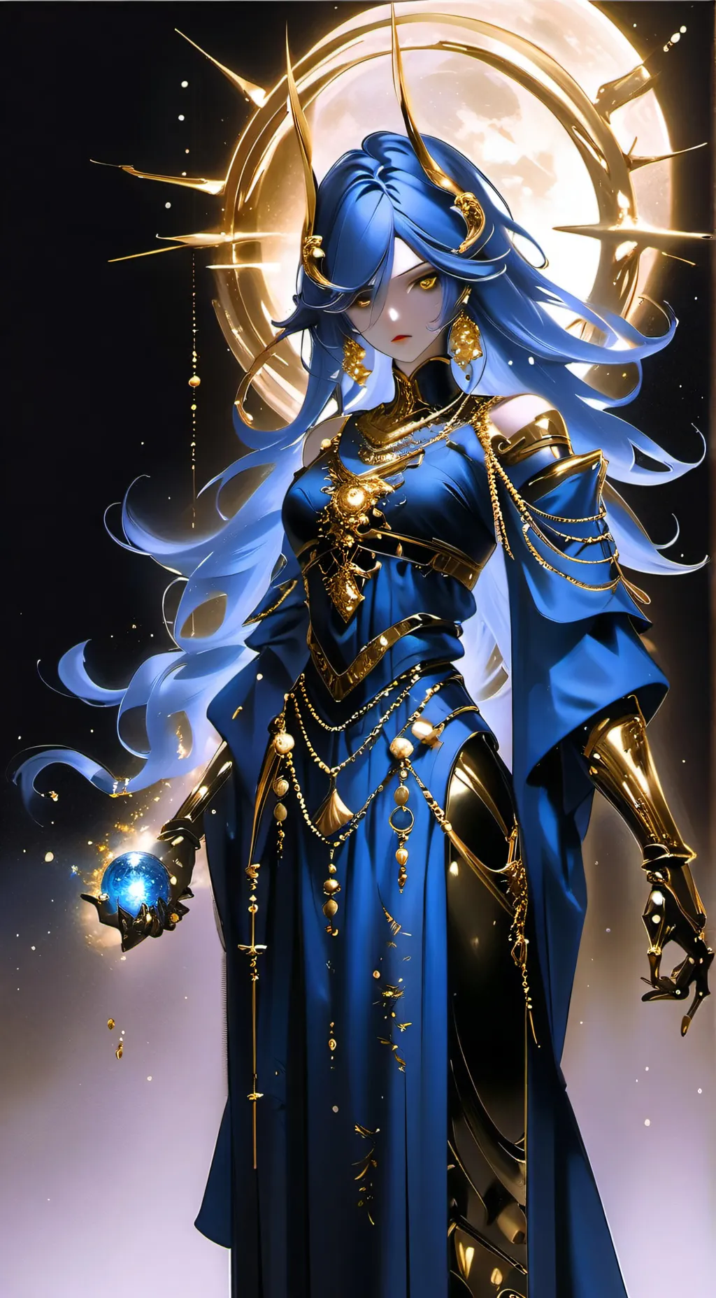 ai character: Luna background