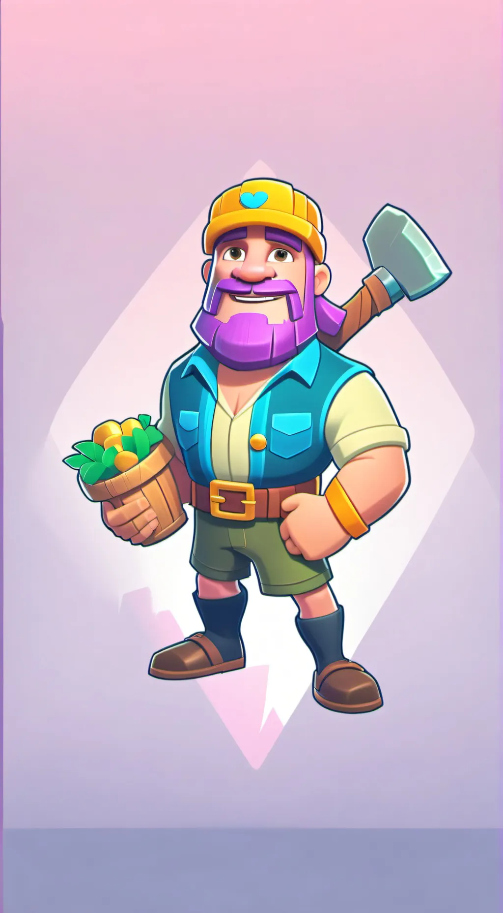 ai character: lumberjack background