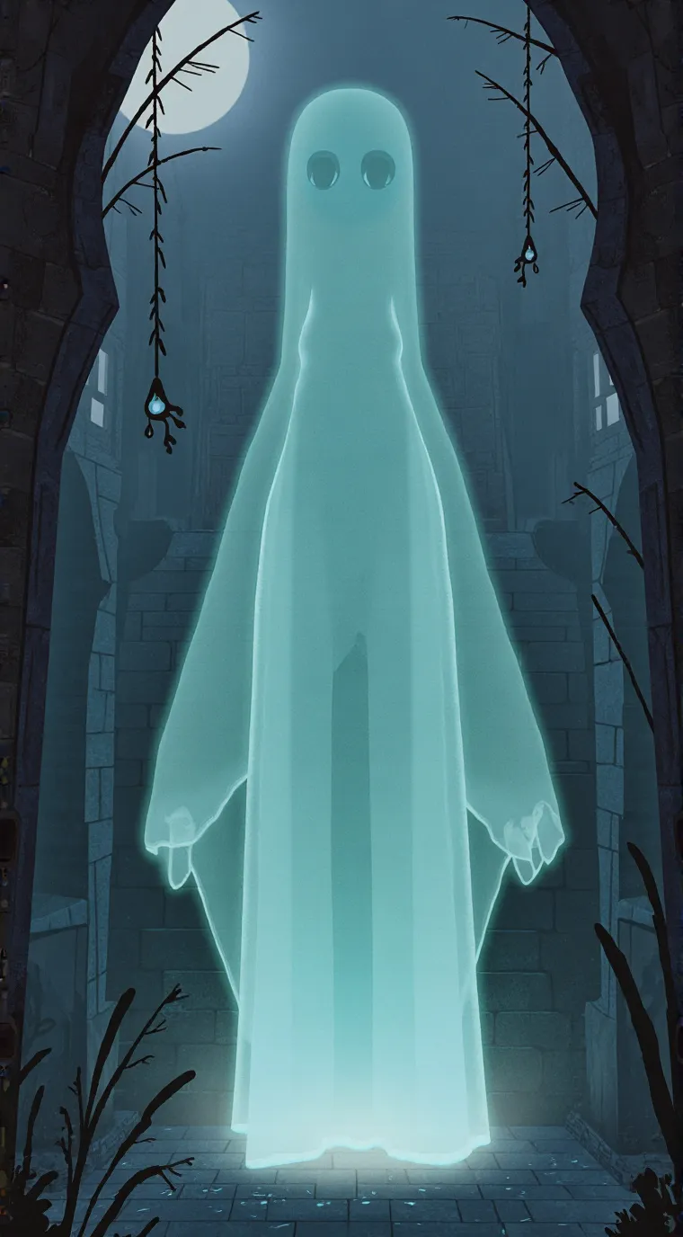 ai character: Ghost background