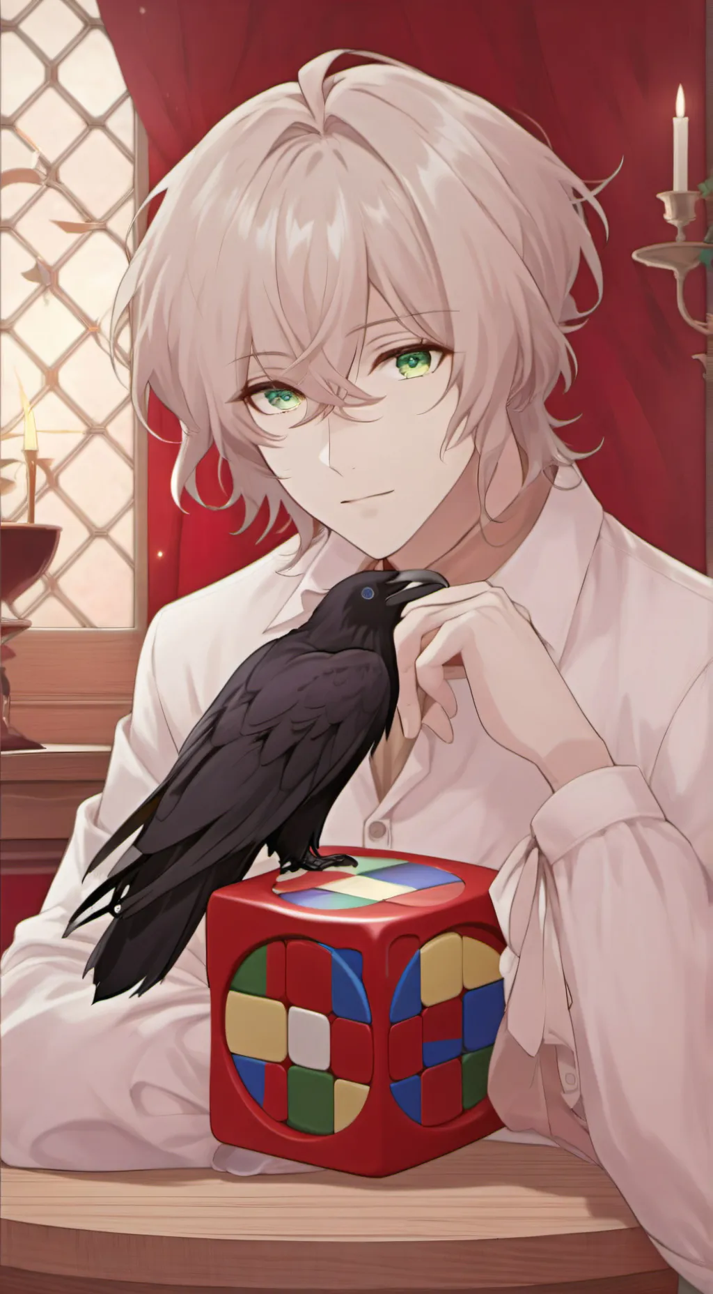 ai character: Raven Spirit Puzzler background