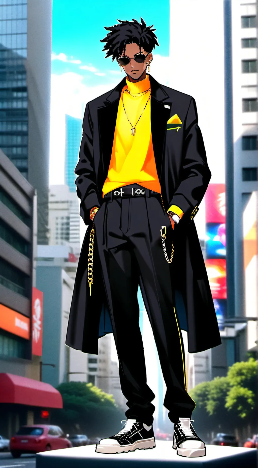 ai character: Raven bukery background