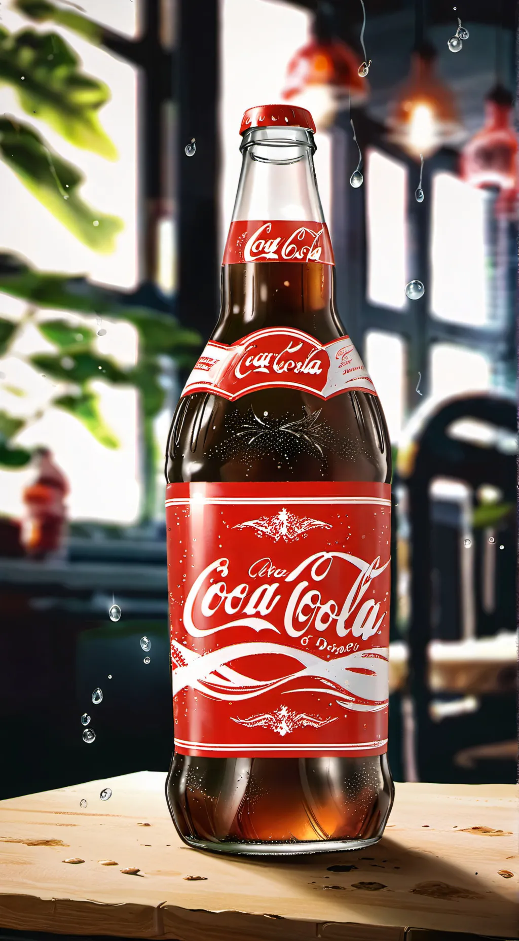 ai character: cocacola background
