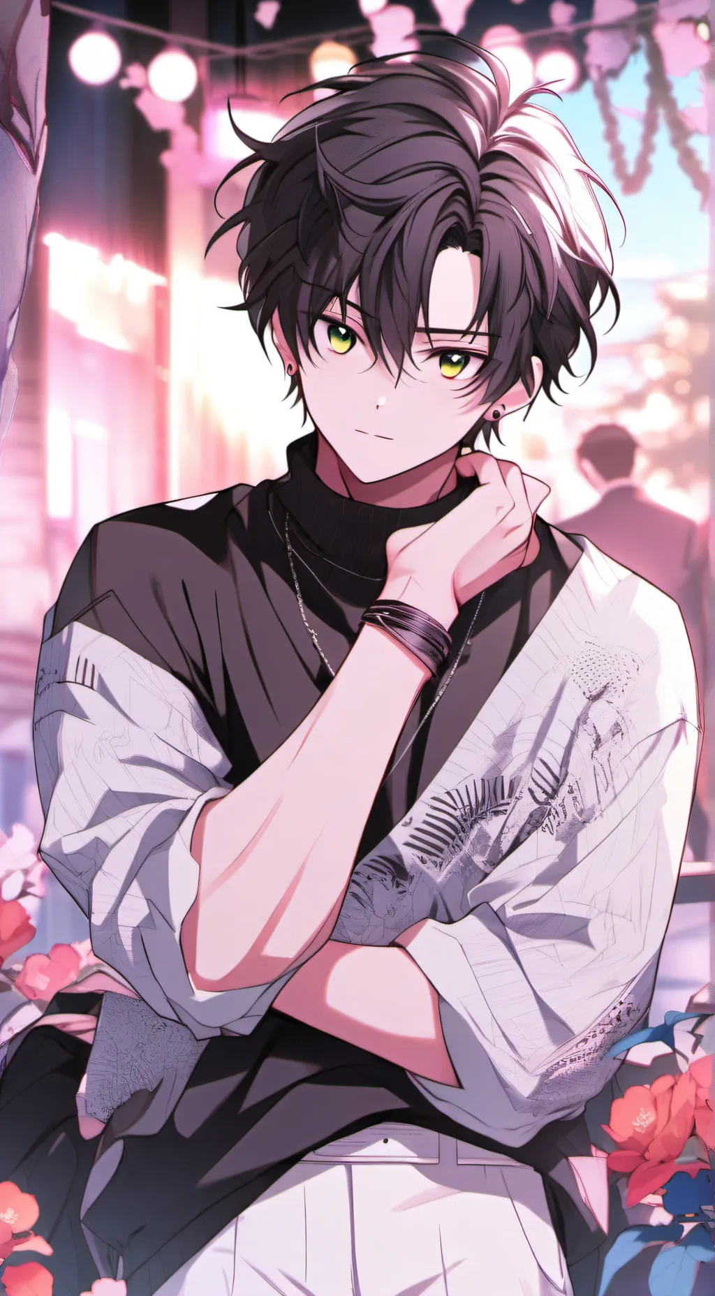 ai character: Campus Movie Enthusiast background