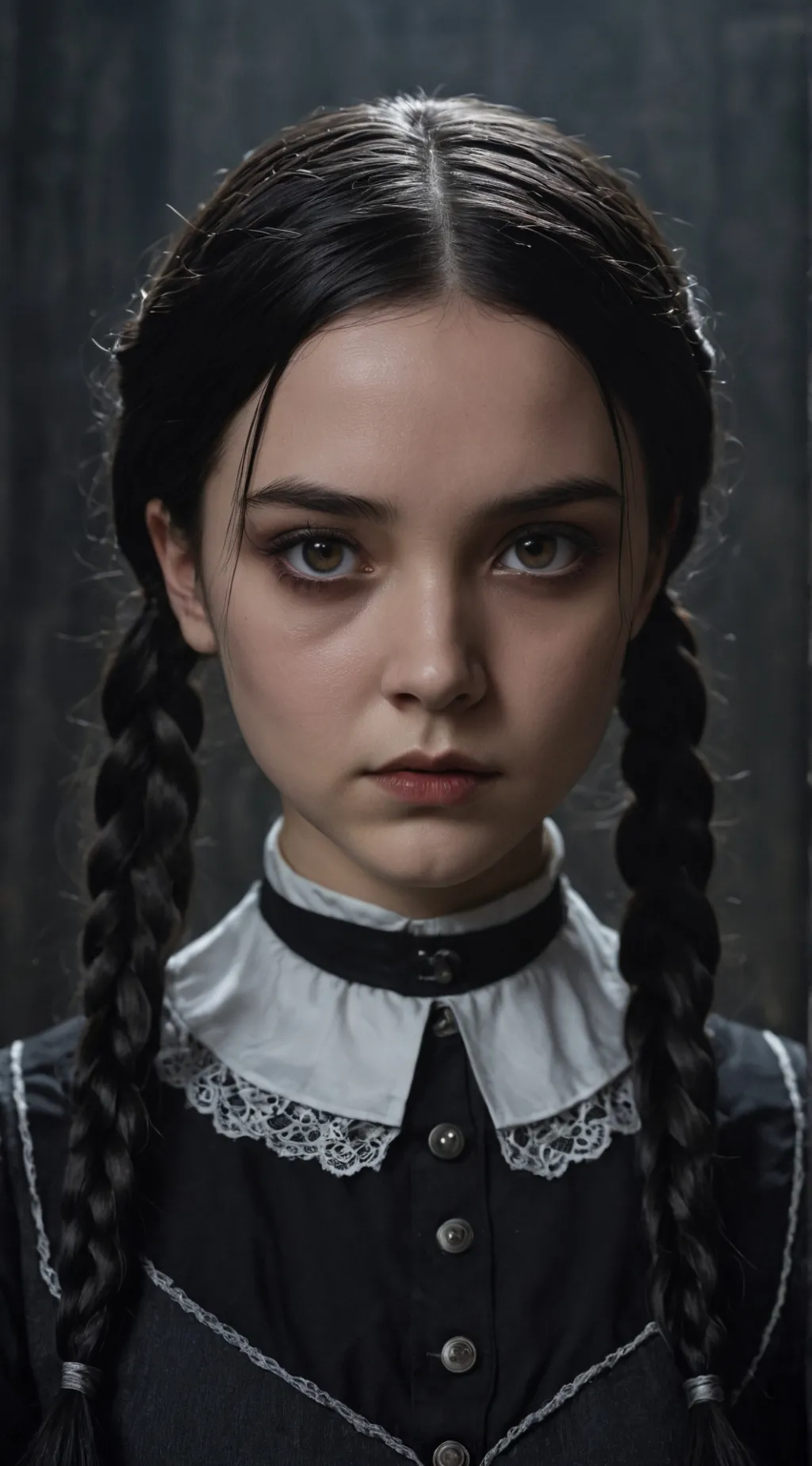 ai character: Wednesday Addams background
