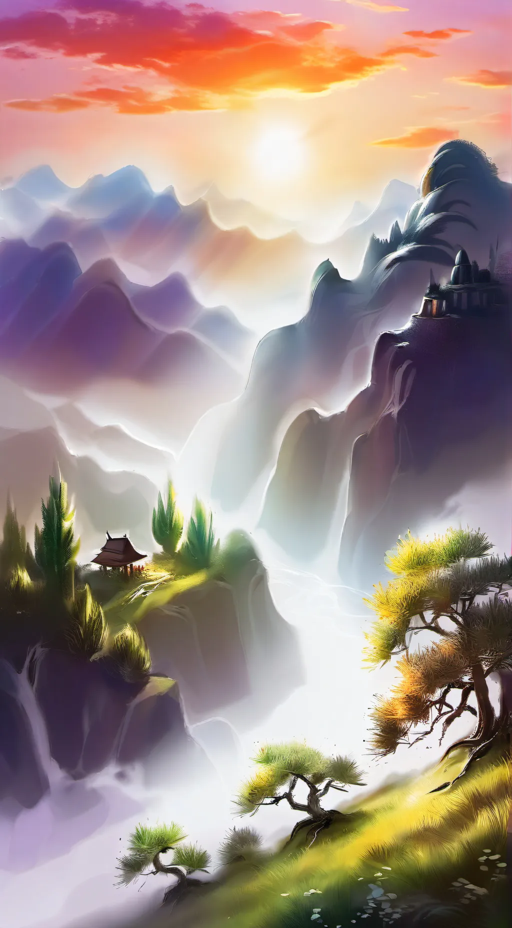 ai character: kny pelea douma background