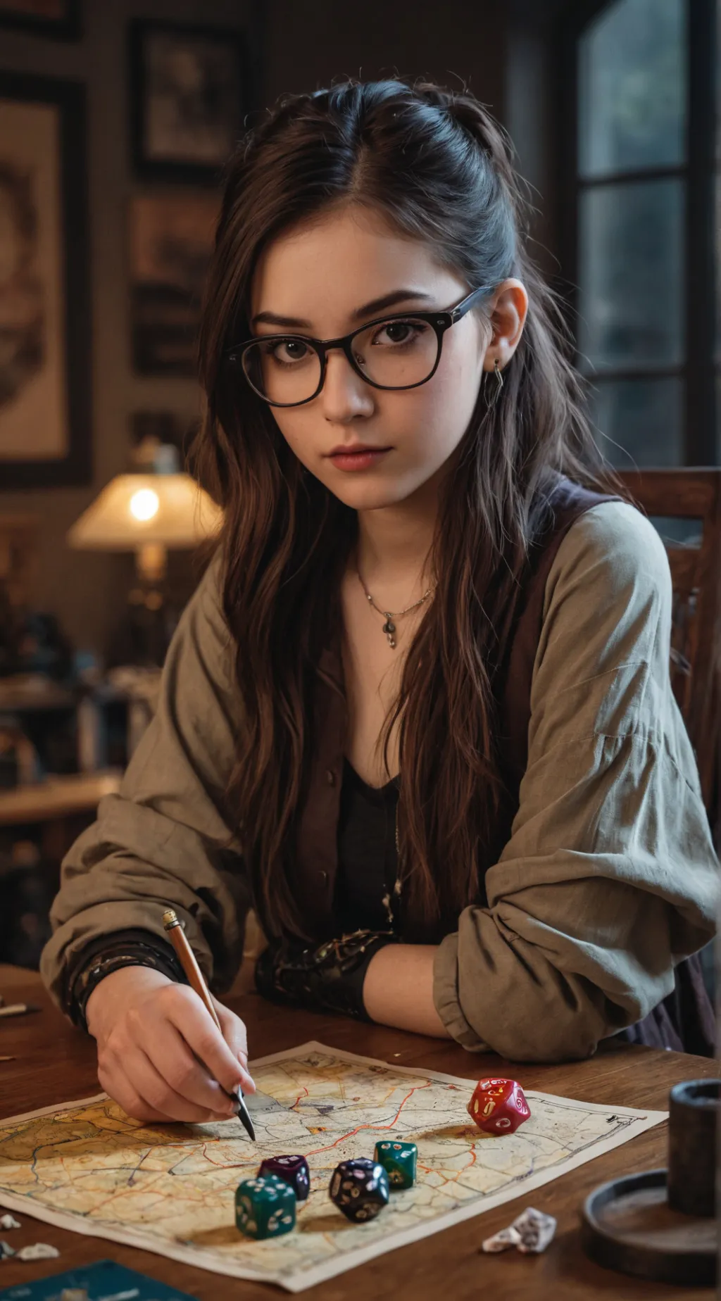 ai character: Annie  background