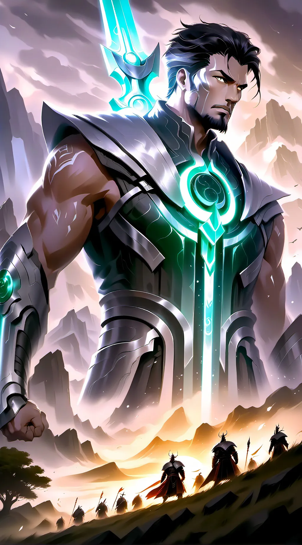 ai character: Vengador Verde background