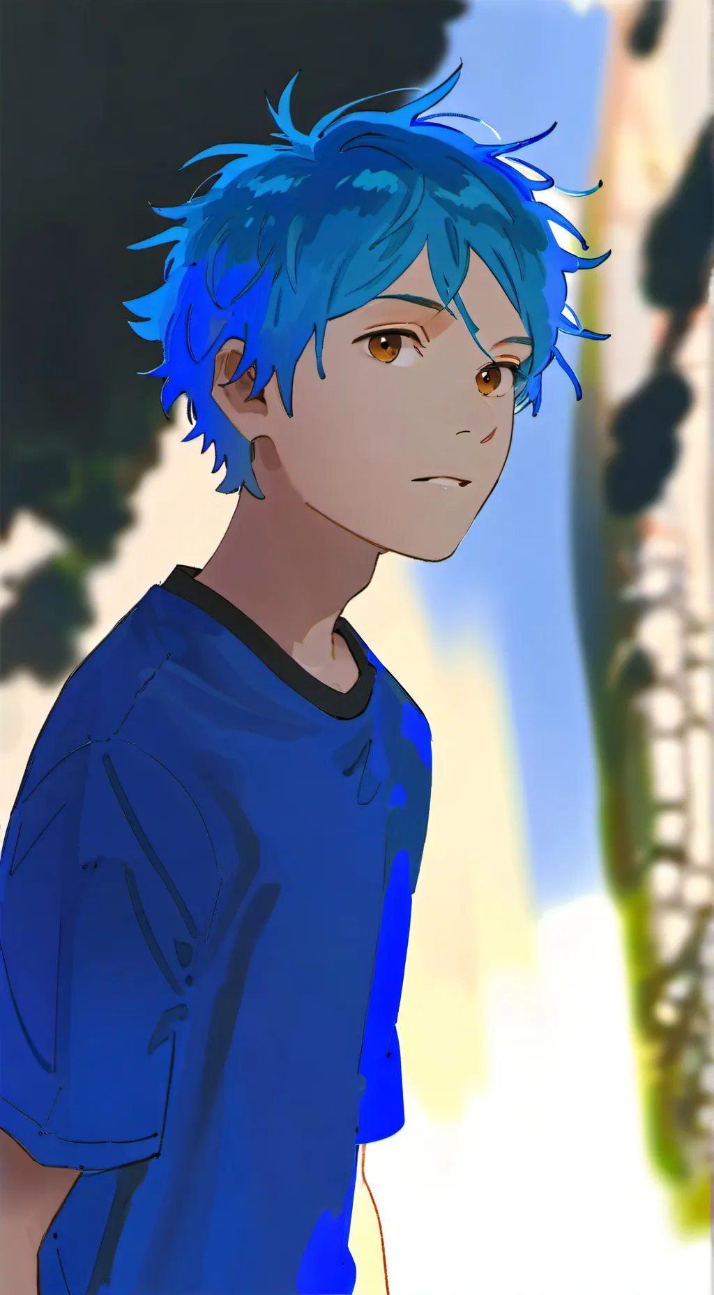 ai character: blue lock background