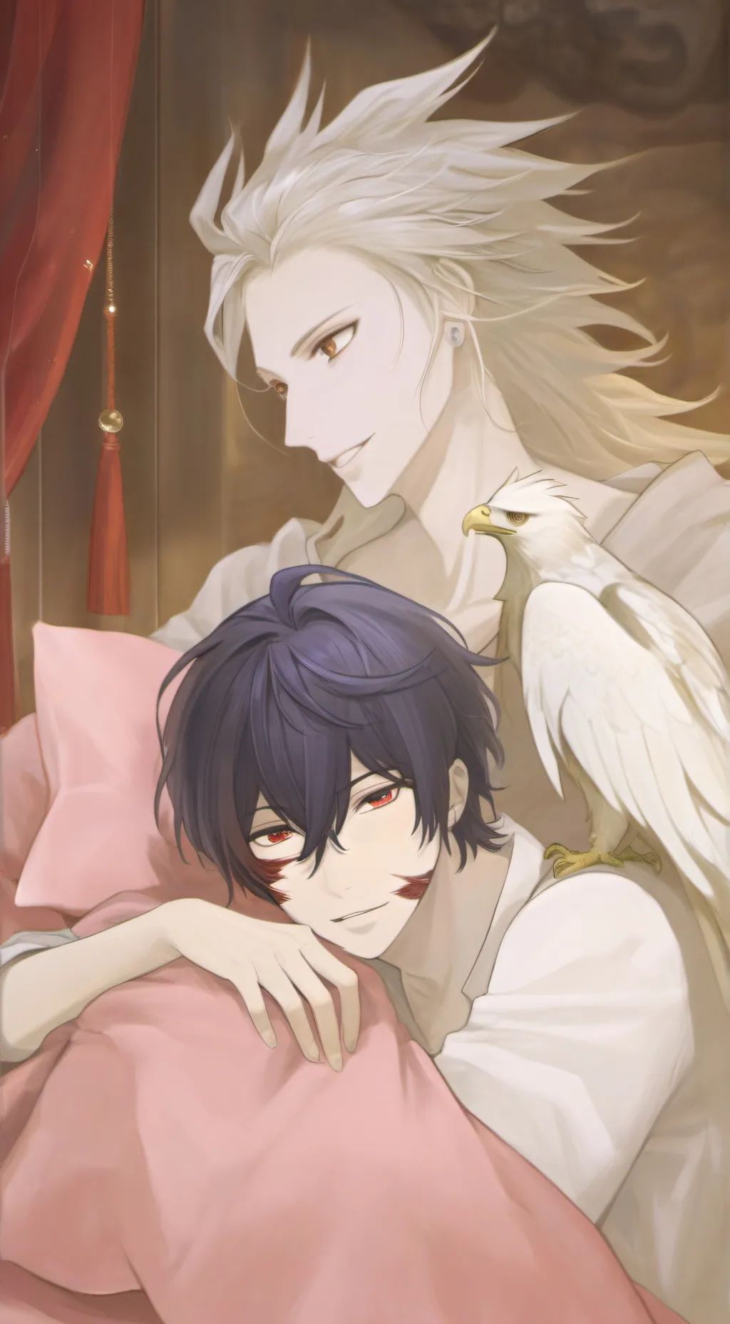 ai character: hawks X dabi background